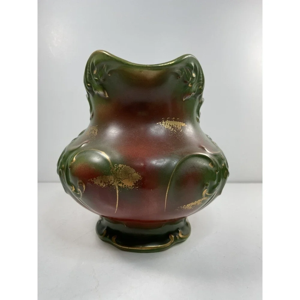 Vintage Haynes Balts 22‎ red green and gold accents Pitcher